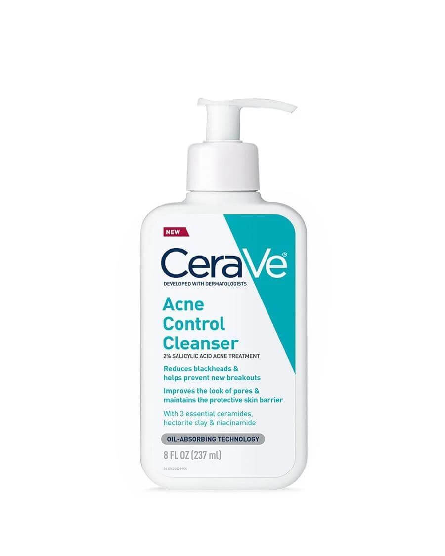 CeraVe Acne Control Cleanser 2% Salicylic Acid Acne Treatment 237ml