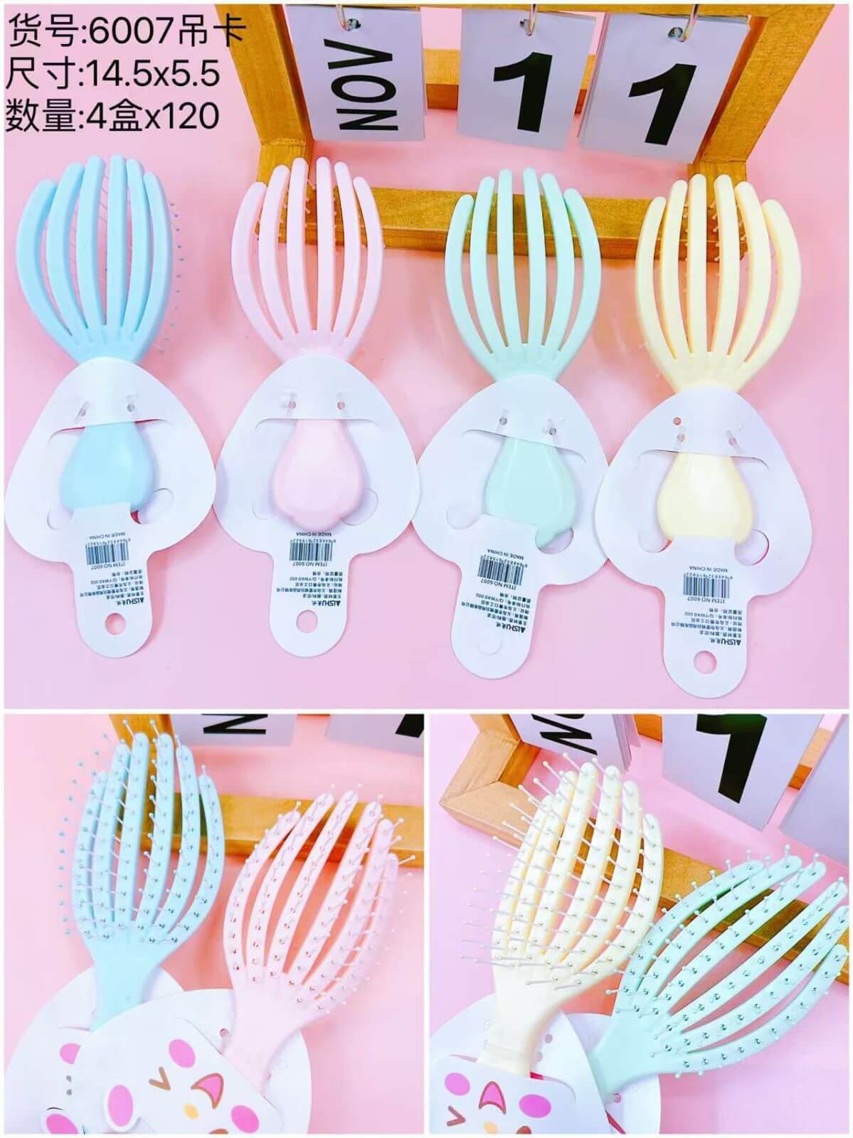 Aishu Love Hair Comb in Cactus Shape